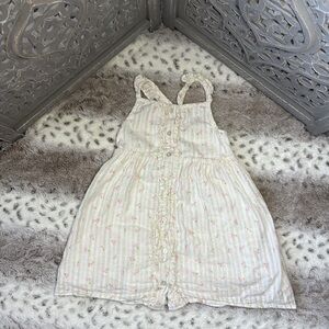 Tahari halter top girls size 6 pastel floral sparkly stripes angelic coquette